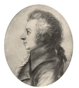 W. A. Mozart. Silberstiftzeichnung, Dorothea Stock, 1789