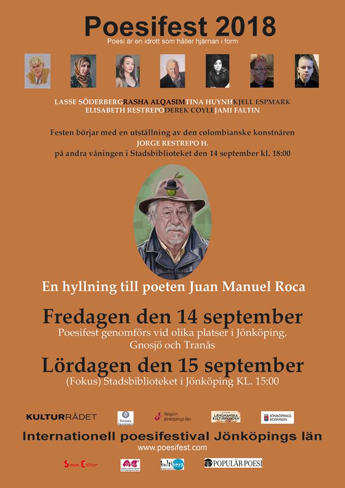 Poesifest 2018 Jönköping län (Foto Internationell Poesifestival Jönköping län, Schweden)